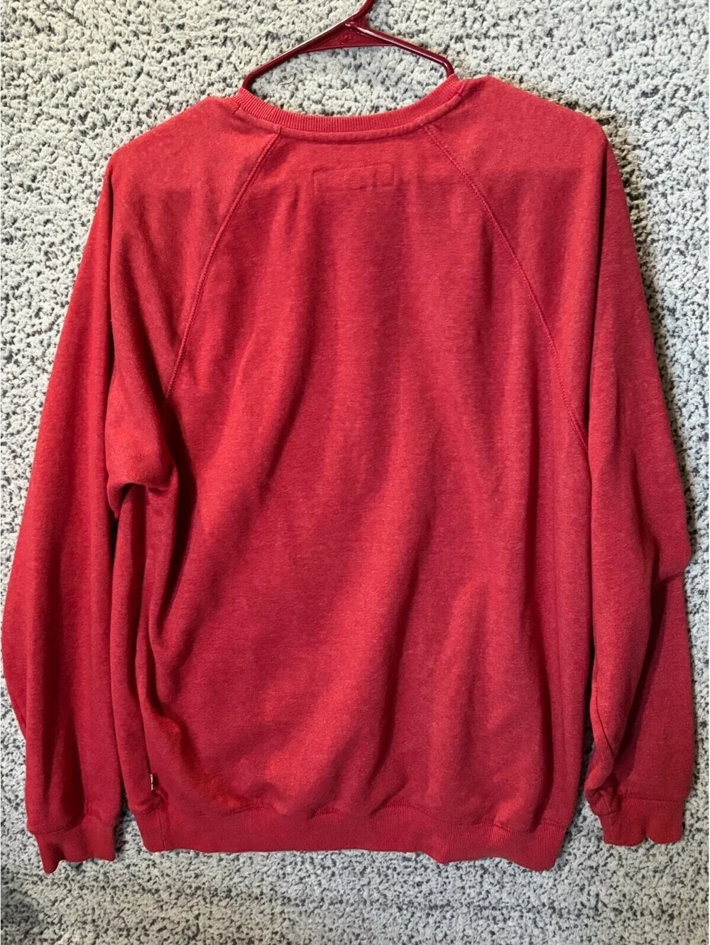 Vintage LEVIS Crewneck Sweatshirt Big Logo Jumper Pullover Red Size Large